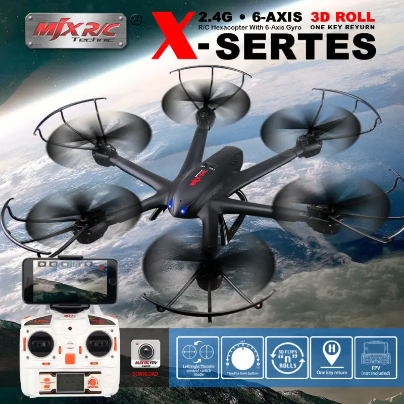 Buy Cheap MJX X600 FPV RC Quadcopter 2.4G 6-axis Drone Headless Mode can add C4005 WIFI Drone with Camera RC Helicopters VS SYMA X5SW X5HW