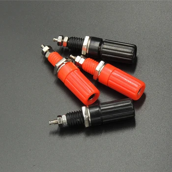 

200pcs speaker terminal Binding Post for Test Probe 4MM Banana plug red +black