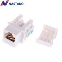 CAT6 Keystone Jack Cat 6 UTP network module RJ45 connector Information socket Computer Outlet cable Adapter Keystone FOR AMP utp cat6 straight through network module rj45 connector information socket computer coupler cable adapter ethernet keystone jack