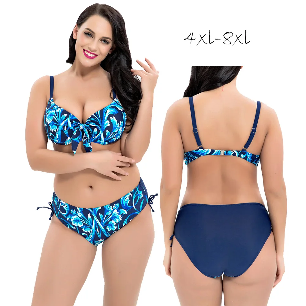 

Sexy Large Size Bikinis 2019 Mujer Push Up Underwire Big Size Swimsuit Plus Size Swim Suits Women Swimwear for Women Bikini Sets