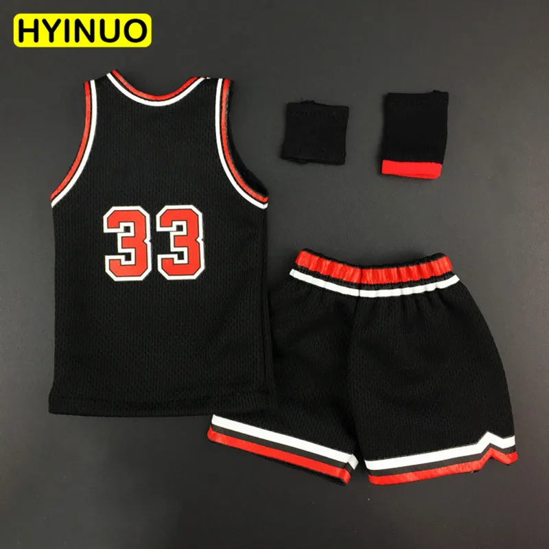 

1/6 Scale Scottie Pippen Basketball Star Male Motion Basketball Clothes Men Jersey Clothes Clothing Set For12"Action Figure Body