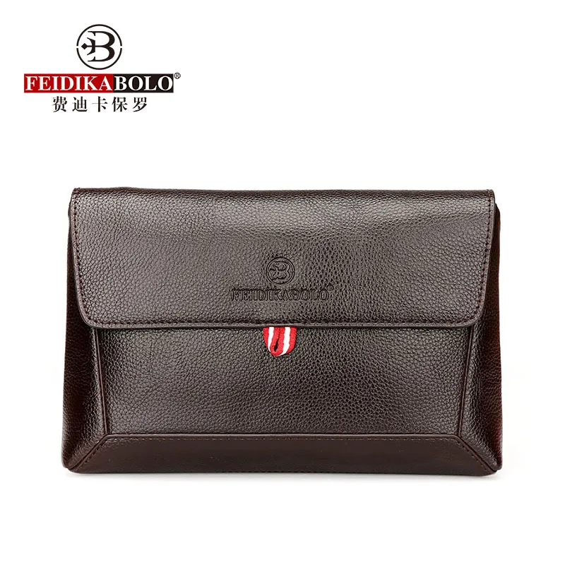 

FEIDIKABOLO Boutique Large Capacity Men's Clutch Bag New Fashion Flip Business Bag Casual Personality Mobile Phone Bag