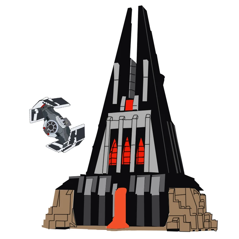 

Lepin 05152 Wars in Star The Darth Vader`s Castle Set compatible Legoing 75251 Building Blocks for Kids Christmas Birthday Gift