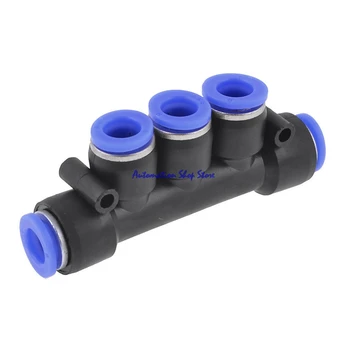 

5pcs Pneumatic Fitting Coupler 5 Way 4-12mm OD Tube Connector Quick Fitting Pneumatic Connector Push In Air Tube