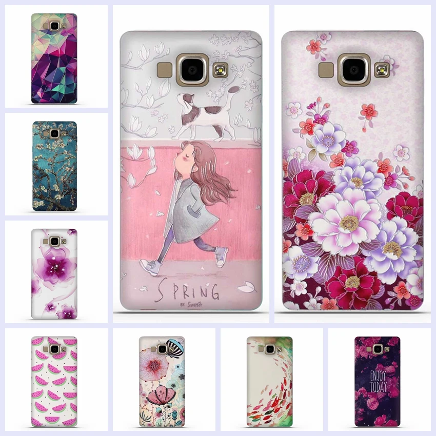 

Cases For Samsung Galaxy A5 2015 Cover 3D Relief Flower Silicon Soft Case For Samsung Galaxy A5 A500 A500F A500H 5.0" Phone Case