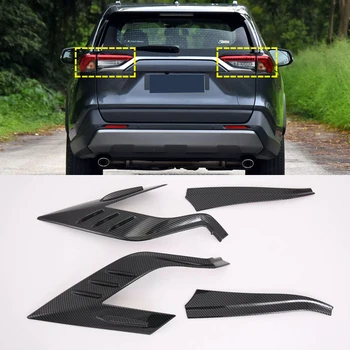 

Auto Accessories ABS Raer Light Lamp Eyelind Decoration Cover Trim 2pcs for Toyota RAV4 2019-2020