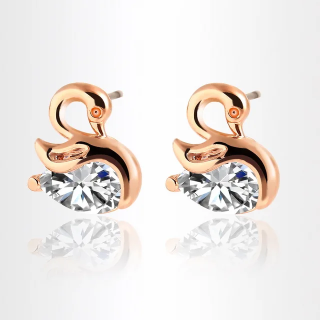 2017 Fashion Crystal Earrings Little Swan Metal And Zircon 2017 Fashion Crystal Earrings Little Swan Metal And Zircon Female Austrian Starfish