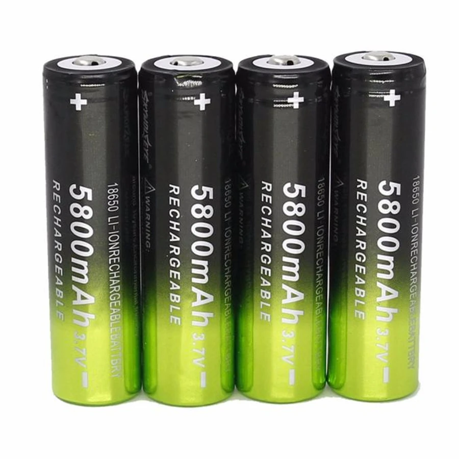 CARPRIE 4x5800 mAh Li ion 3 7 V 18650 аккумуляторная батарея для фонарика лампа факел аварийного