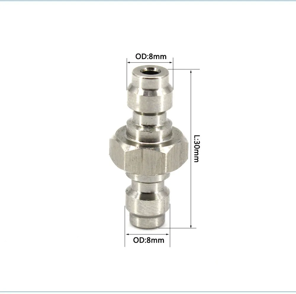 PCP ВВС Пейнтбол пневматический M10x1 утолщенной медь Quick Disconnect и мм 8 мм двойной конец штекер муфта розетки 2 шт./компл./