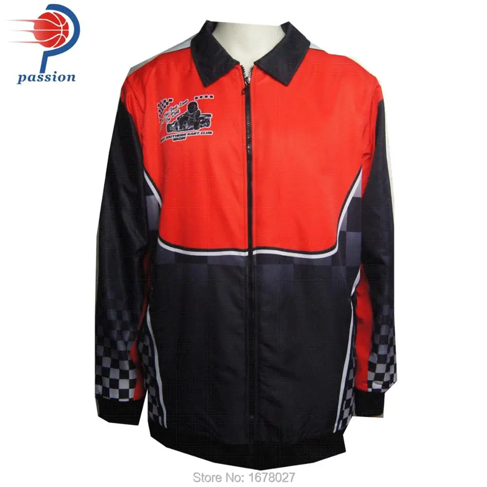 

Waterproof Fully Invisible Zipper-Up Crew Racing Jackets with Custom Designs