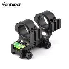 Тактическое кольцо-Крепление прицела диаметр 25,4 мм/30 мм с спиртовой уровень пузырьковый кольцо для 20 мм Пикатинни Вивер пикатинная рельсовая Охота