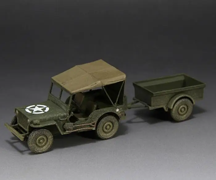 

Willys Jeep with Trailer 1/72 Jeep with Trailer model finished S-MODEL