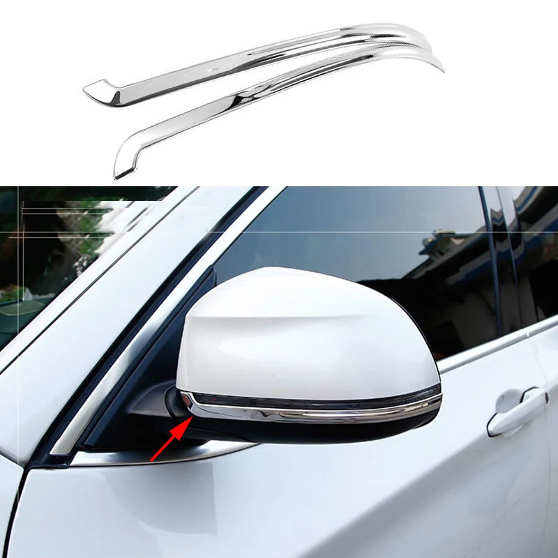 

2PCS STAINLESS STEEL DOOR SIDE MIRROR COVER TRIM GARNISH FOR BMW X5 F15 2014-2017&X6 F16 2015-2017&X4 F26 2015-2017&X3 F25 15-17