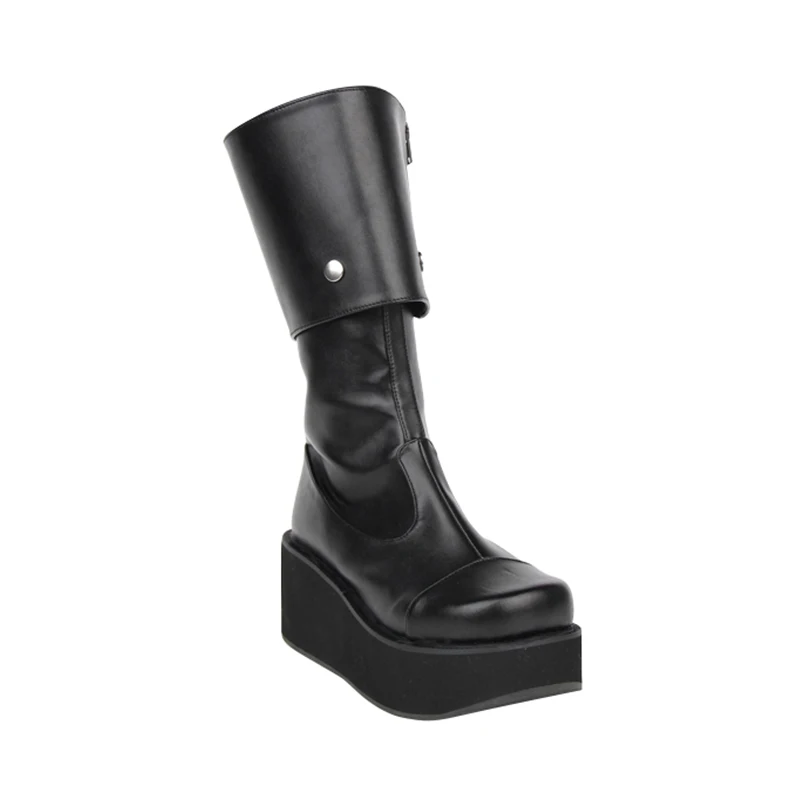 Fille Cales Pompes formes Talons Moto Noir 33 Punk 47 Princesse Femmes Haute Femme Plates Lolita Lady Mentions Bottes Angéliques Légales Mori qTx6ZtBZ