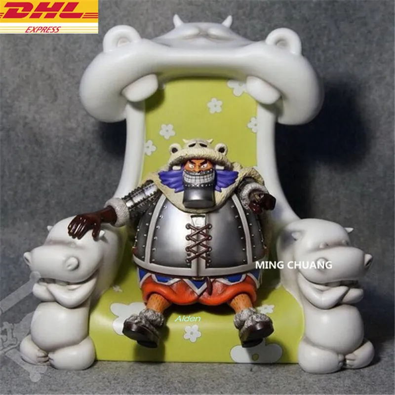 

13" Statue ONE PIECE Bust Munch-Munch Fruit Demon Fruit Power Full-Length Portrait Wapol GK Action Figure Toy BOX 34CM Z1315
