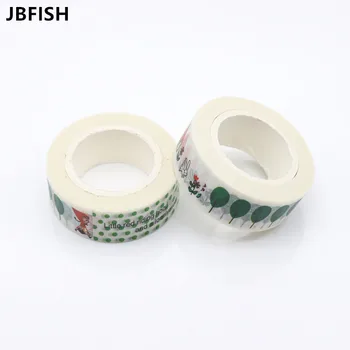 

JBFISH Washi Tape Printed Greetings For You Adhesive Tape Cute Animal Scrapbooking Decorative Paper Tape 2268