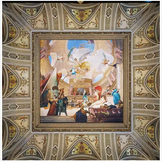 

Custom 3d photo wallpaper 3d ceiling murals wallpaper Angel came palace painting art the zenith wallpaper 3d living room decor