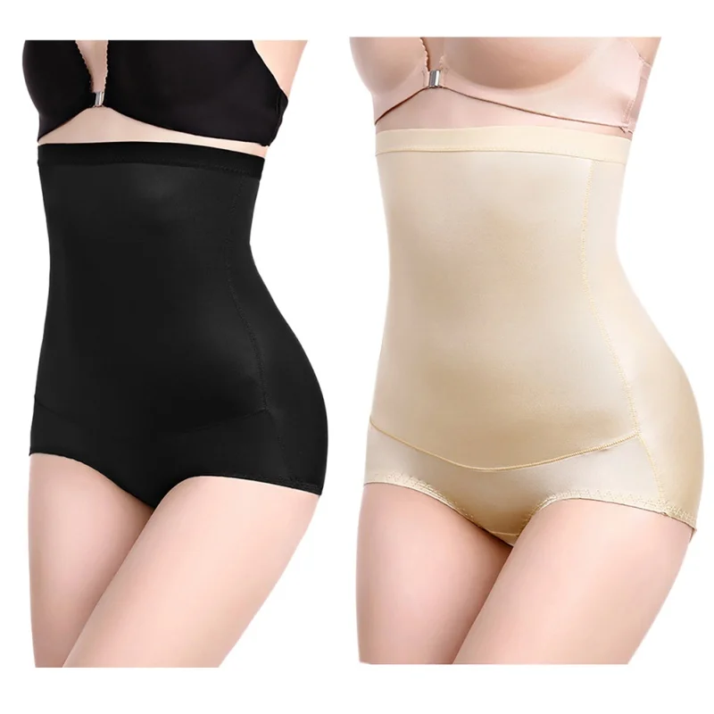 Women's High Waist Panties Plus Size Shape Control Seamless Strapless Slimming Panty Briefs 2018 newest Solid Color