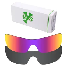 2 предмета в комплекте Mryok Анти-Царапины поляризованных Сменные линзы для Batwolf солнцезащитные очки женщин объектив Стелс черный и темно-Защита от солнца