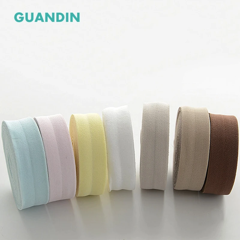 GUANDIN эластичная однотонная хлопчатобумажная ткань обтягивающая полоса по краям