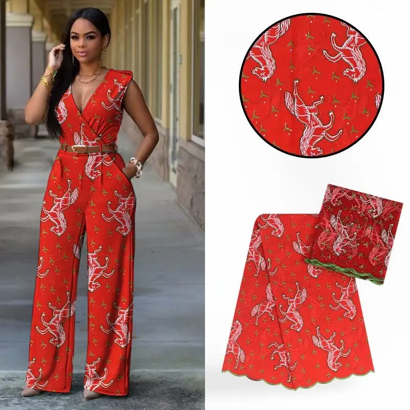 Воск высокого качества кружевная ткань с принтом Нигерия кружевные ткани с вышивкой Хлопок Материал С камнями для платья! Y-3532