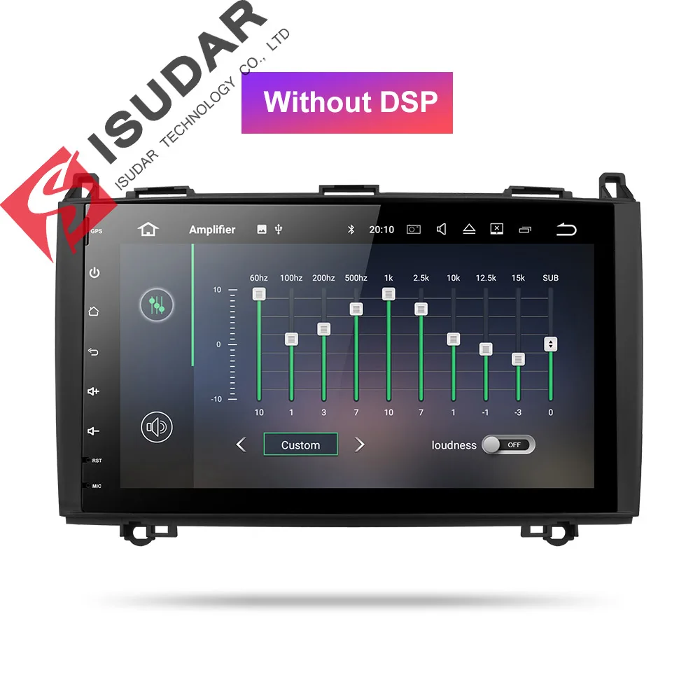 Isudar Штатня Навигация Автомагнитола мультимедиа 2 Din c 9 Дюймовым Экраном на Android 8.1.0 для Mercedes/Benz/Sprinter/Viano/Vito/B-class/B200/B180 с Поддержкой CANBUS канбус и Встроенным Микрофоном - Цвет: Without DSP