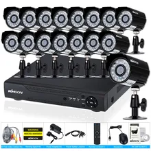 KKmoon 16CH 960H AHD DVR HDMI 16 шт 720P наружная Водонепроницаемая ИК CCTV камера система в реальном времени домашняя система видеонаблюдения комплект
