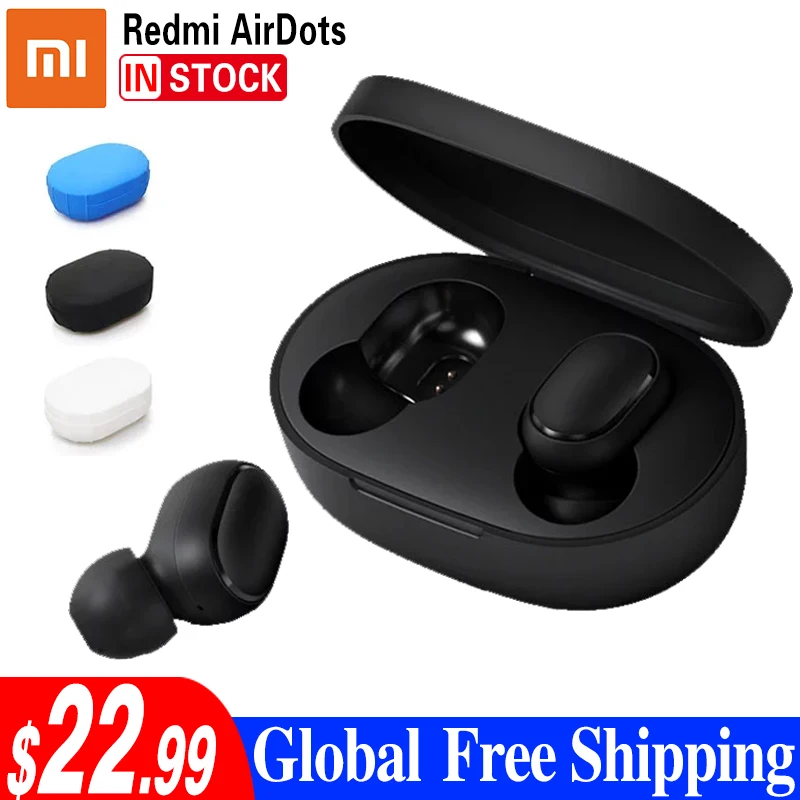 

Xiaomi Redmi Airdots True Wireless bluetooth Earphones TWS 5.0 Original Multi-function button with two ears