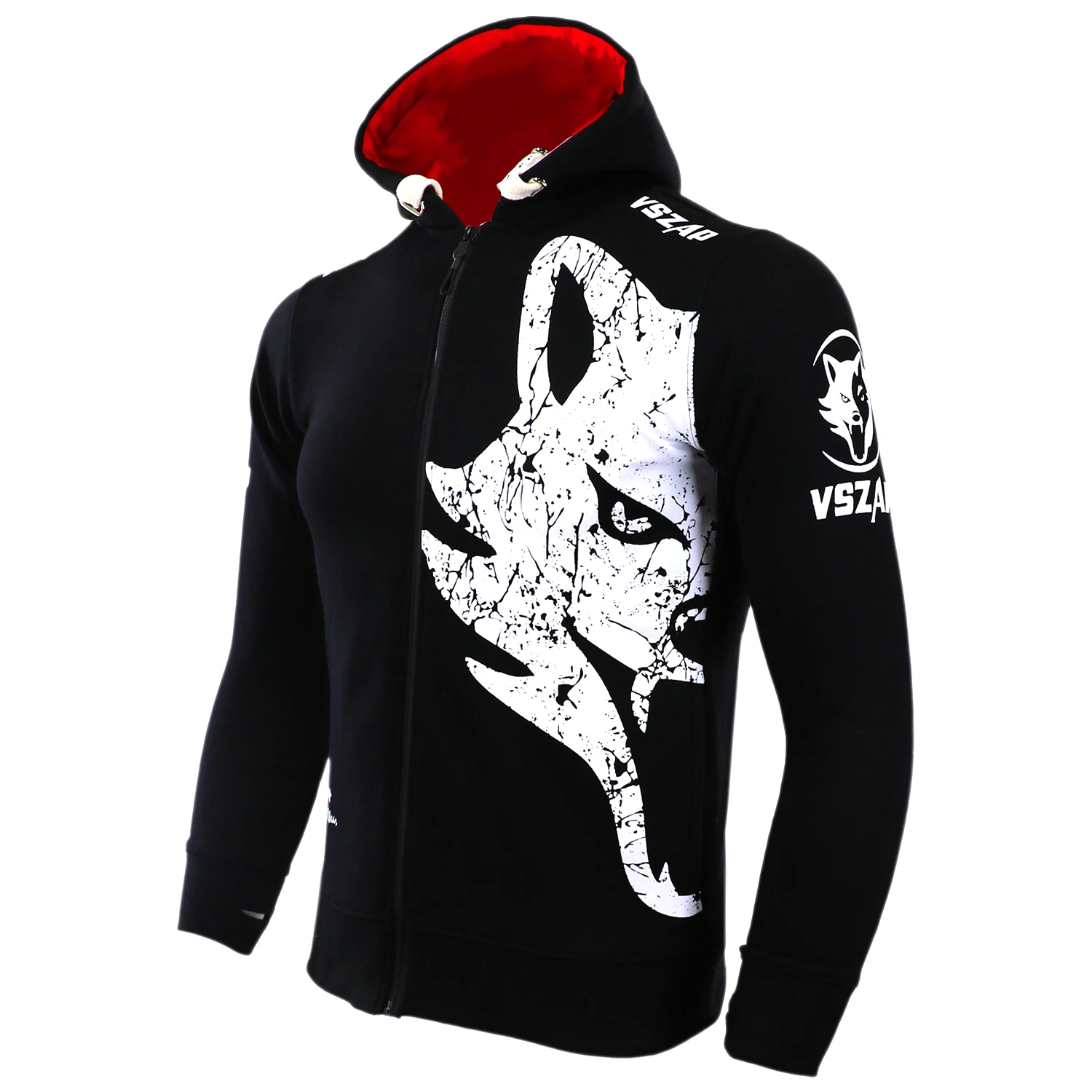 

VSZAP Hoodie Long Sleeved Coat Movement MMA Hoodies Wolf Head Keep Warm Breathable Men's Sporting Sweatshirts Plus Size S-4XL