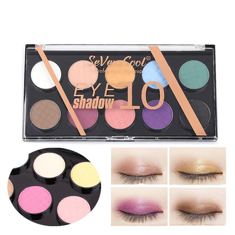 

Blueness 10 Color Eye shadow Matte Natural Palette Eye Shadow Nude Eyelid Waterproof Long Lasting Silky Pigments Eye Makeup