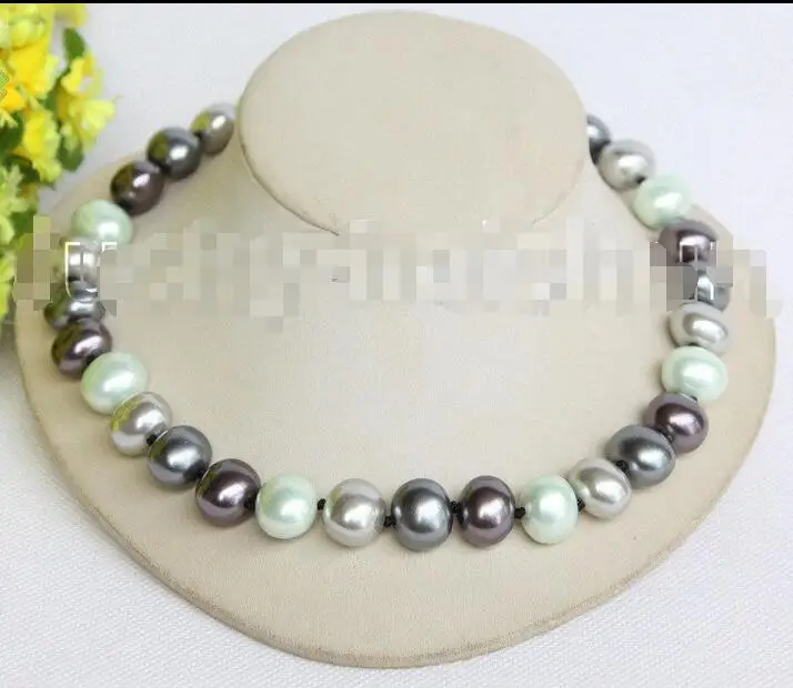 AAA 12MM blue jade necklace 18 inch Magnet clasp