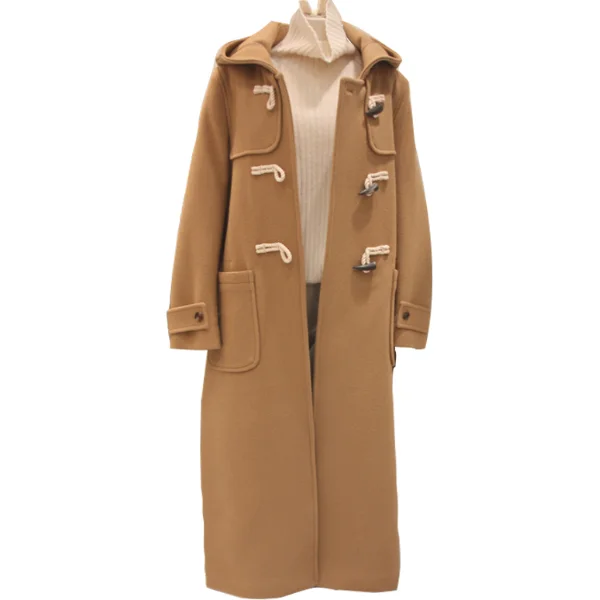 Специальное предложение Bayan Kaban пальто в классическом стиле длинное пальто ниже колена, свободная осенне-зимняя женская верхняя одежда с капюшоном и пряжкой
