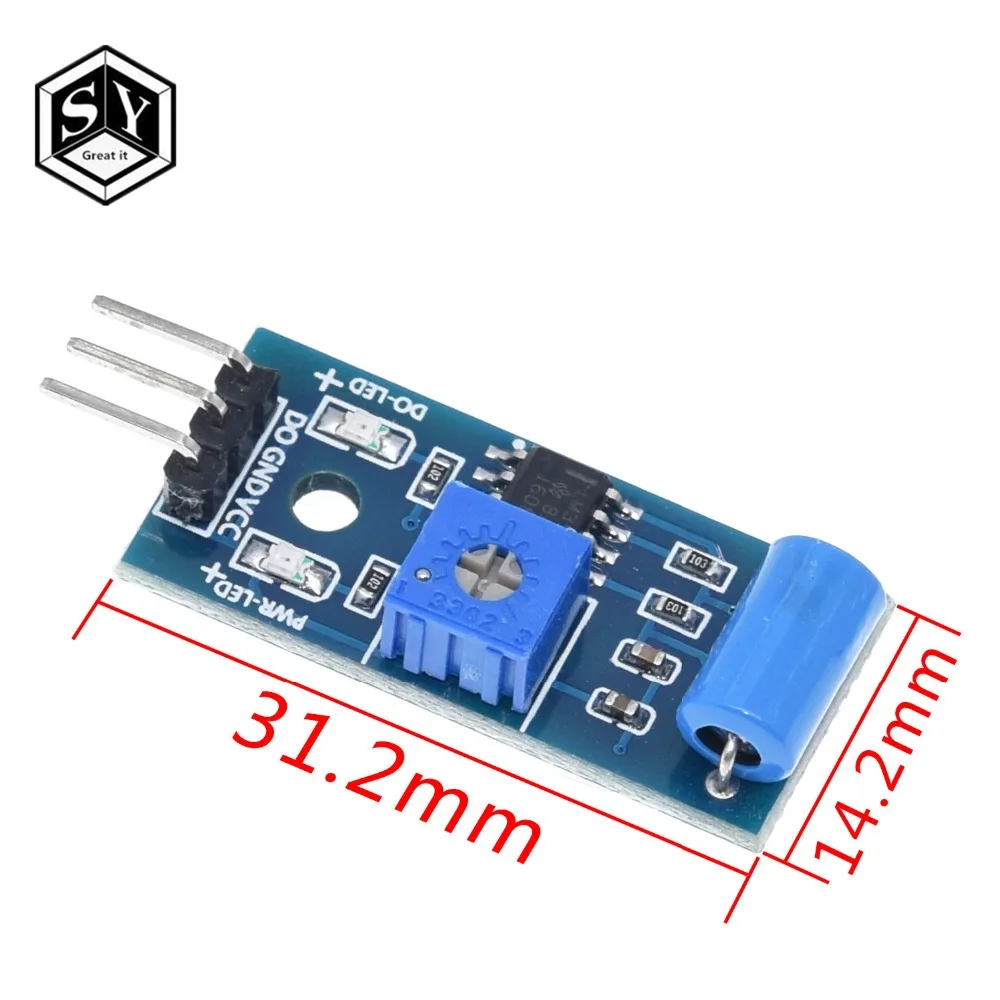 1 шт. отличный, нормально закрытый модуль датчика вибрации для Arduino