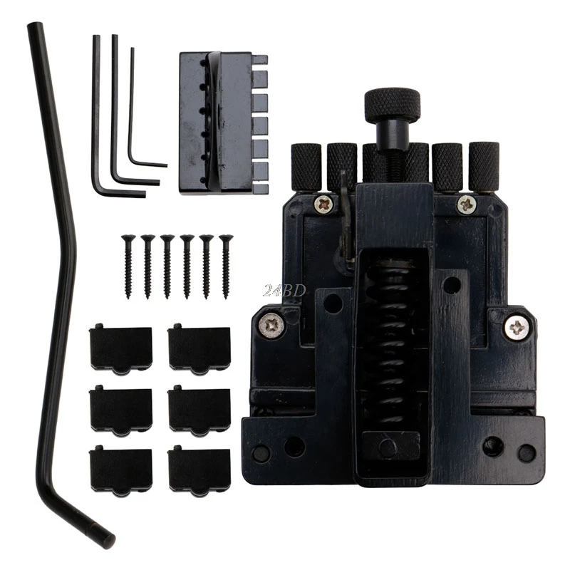 6 String Saddle Guitar Tailpiece Tremolo Bridge For Headless Guitar Replacement Drop Shipping Support 6 String Saddle Guitar Tailpiece Tremolo Bridge For Headless Guitar Replacement Drop Shipping Support