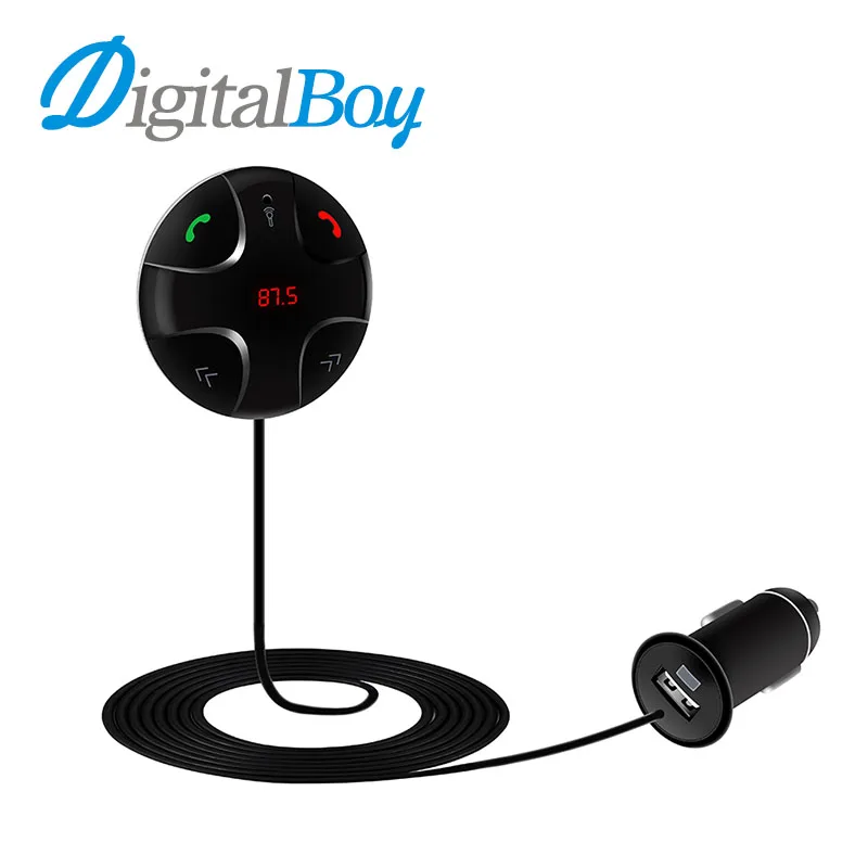 

Digitalboy Car FM Transmitter Wireless Bluetooth Car Kit MP3 Player Car Modulator USB Charger Support TF Card for iPhone Samsung