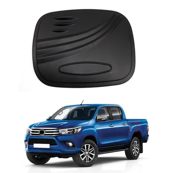 

Car Styling 1PCS ABS Black Exterior Oil Fuel Gas Tank Cap Cover Pad Sticker Cover Trim For Toyota Hilux Revo 2016 2017 2018