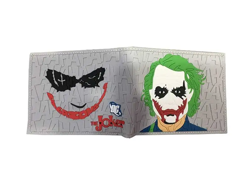 Комиксы забавные бумажник Джокер анимация кошелек Одежда высшего качества дизайнер ПВХ кошельки известный бренд Для мужчин Для женщин carteira Jokers мешок денег подарок