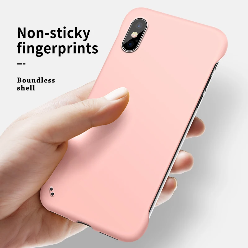 

Candy Matte Frameless Phone Case For iPhone X XS Max XR 7 8 6 6S Plus Protective Cover For iPhone 7 8 X XR Slim Solid Color Case