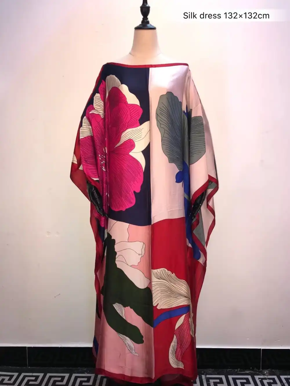 silk kaftan maxi dress