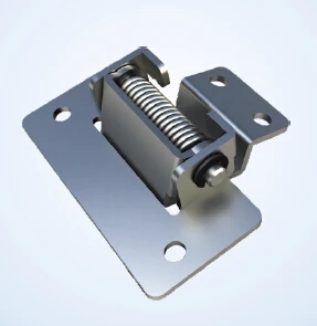 

90 degrees, a stretch back to the hinge, automatic return hinge