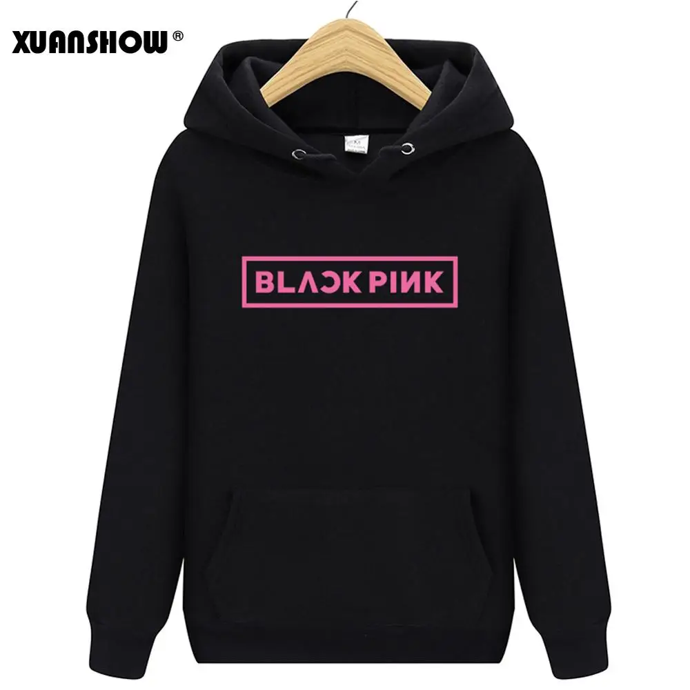  XUANSHOW BLACKPINK Album Women Hoodies Sweatshirt Printed Causal Top Autumn Long Sleeve Hoody Sweat