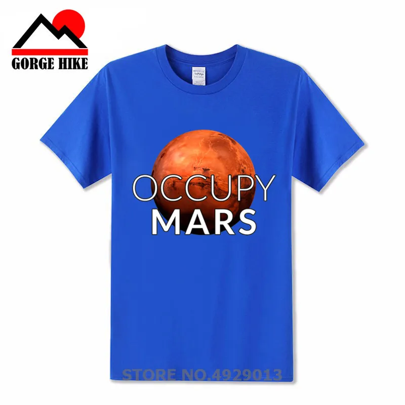 Футболка с космосом X футболки Тесла повседневный Топ дизайн Popualr Expose Mars 100%