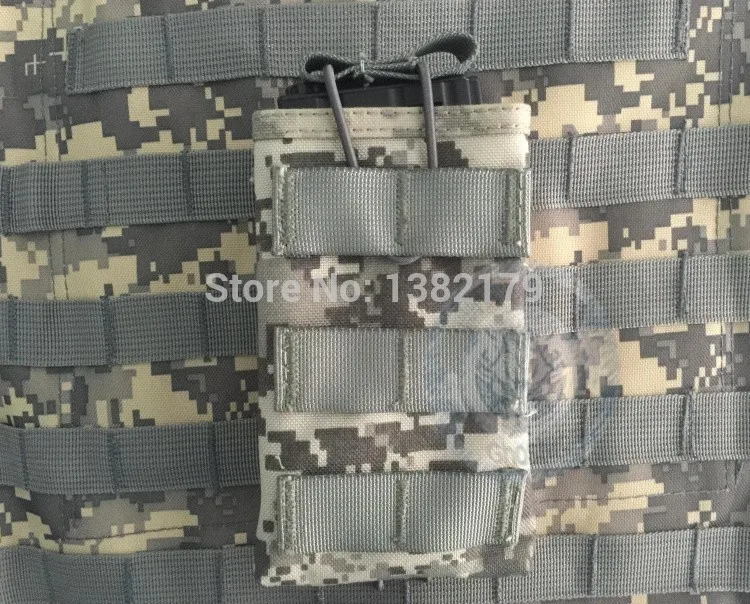 Тактический Molle M4/M16 5,56 мм Mag Открытый Чехол com Shockcord банджи удержание para страйкбол пейнтбол