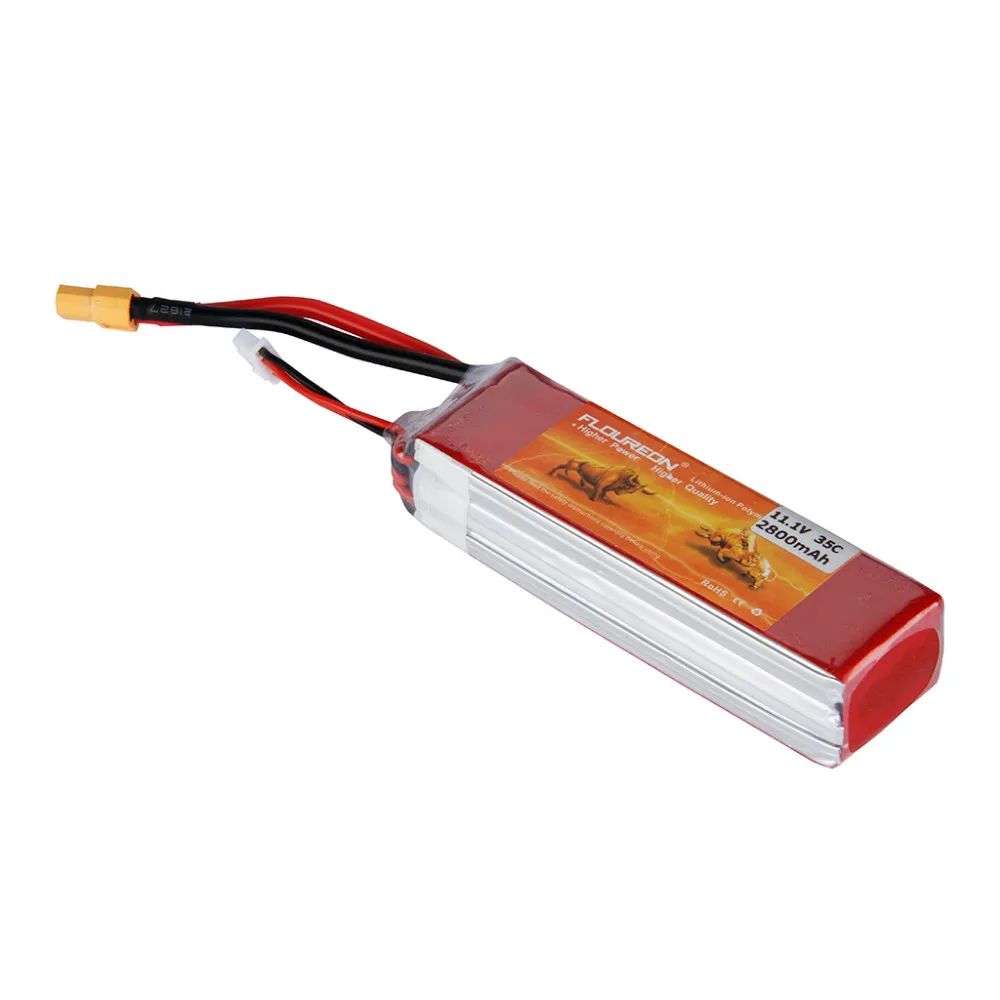 FLOUREON 11,1 V 2800mAh 35C 3S Lipo RC аккумулятор перезаряжаемые литий-полимерные батареи пакет XT60 Разъем для RC вертолет Квадрокоптер игрушки