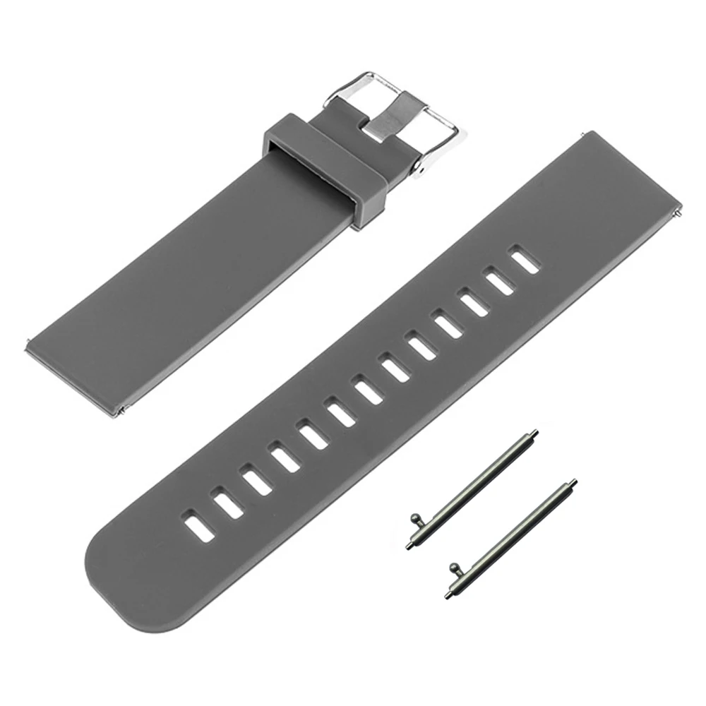 Силиконовый резиновый быстросъемный ремешок для часов Pebble Time Round 20 мм/Брэдли