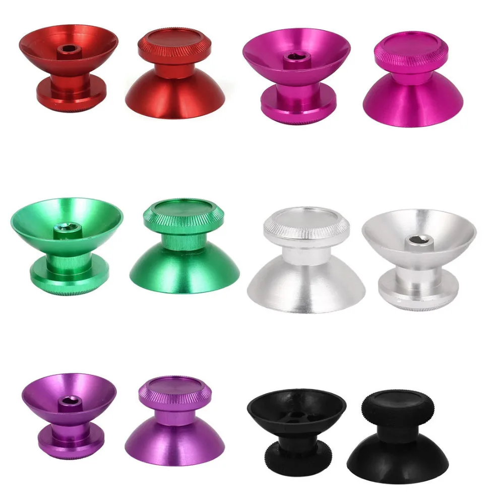 

2 x Metal Analog Joystick Thumbstick Cap Cover for PS4 Xbox One Controller