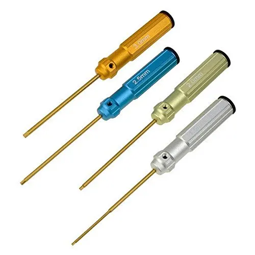 

Wholesale 10Sets/lot 4Pcs Tools Kit Hex Screw Driver 1.5MM 2.0MM 2.5MM 3.0MM Colorful For RC Car Helicopter