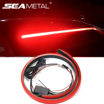 

90cm Car High Brake Light LED Flexible Strip Rear Tail Warning Signal Lights High Mount Brake Stop Lamp Car Lighting Accessories