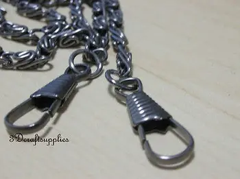

Purse chain metal handle purse chain strap chain gunmetal 40 cm K28