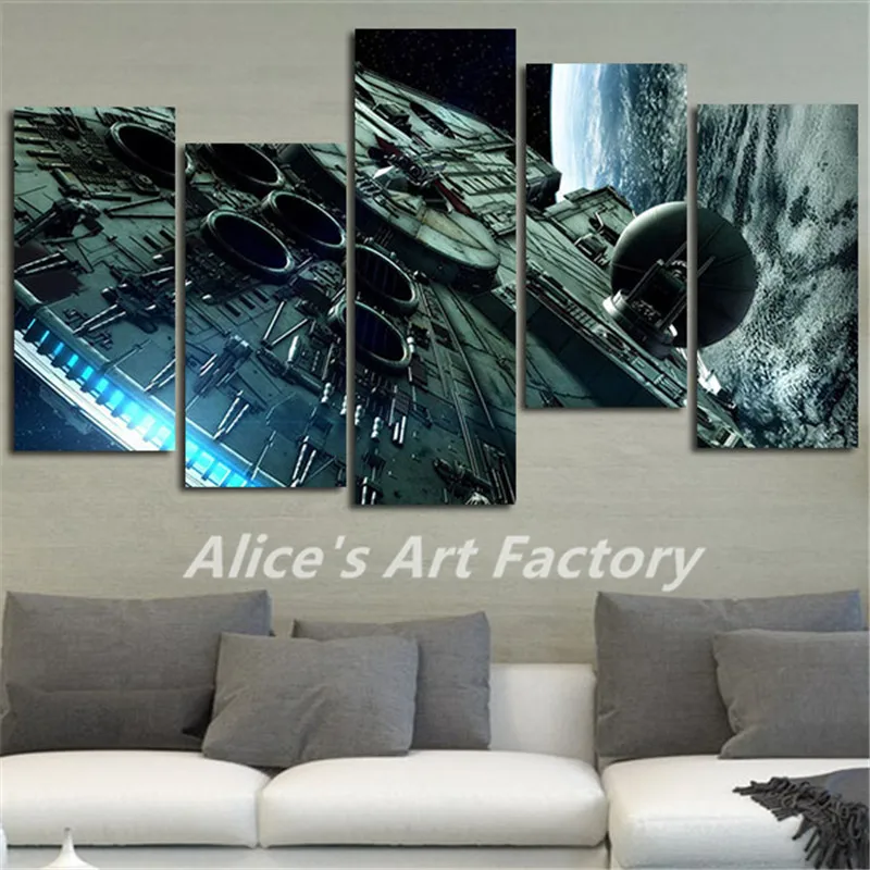 millennium falcon wall art